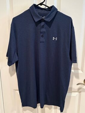 Under Armour Men’s Dark Navy Polo with Logo